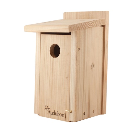 Audubon 12 in. H X 6.4 in. W X 6.4 in. L Red Cedar Bird House NABB4N